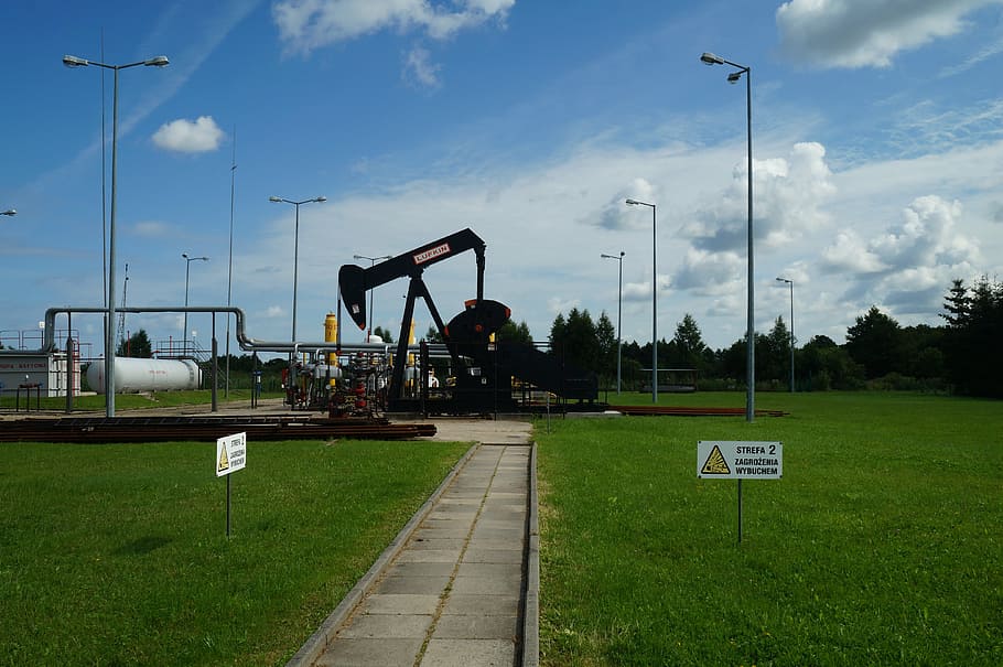 pumpjack, petroleum, mine, industry, sky, transportation, fuel and power generation HD wallpaper