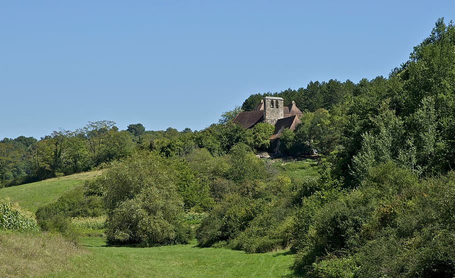 landscape, castle, architecture, nature, outside, summer, sky HD wallpaper