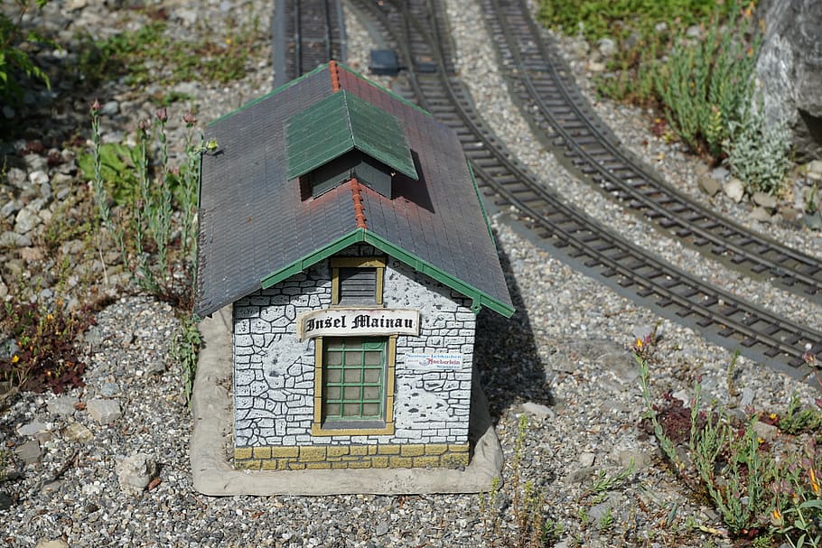 miniature, railway, nature, train, transport, seemed, mainau HD wallpaper