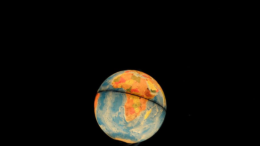 Worldmaps, planet earth, globe, travel, continents, illuminated HD wallpaper