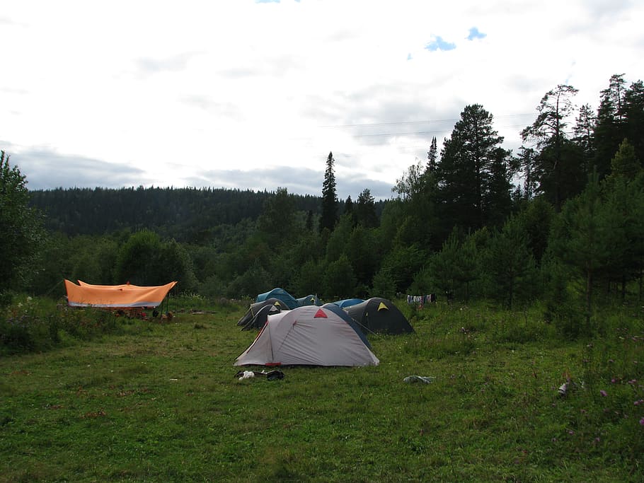 evening, parking, camp, alloy, summer, romance, adventure, sky HD wallpaper