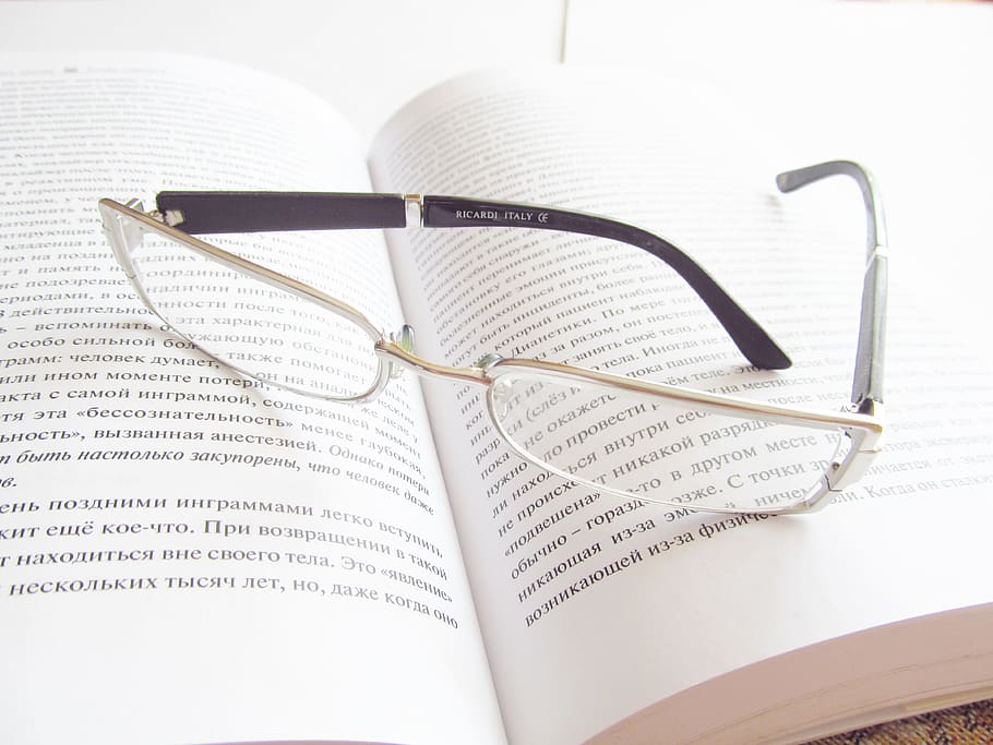 glasses, book, reading, development, knowledge, library, vacation HD wallpaper