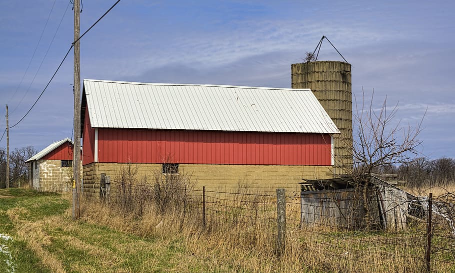 barn, rustic, barns, ohio, digital art, rural, scenic, country HD wallpaper