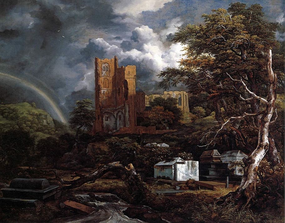 Jacob Ruisdael, Painting, Artistic, artistry, oil on canvas, HD wallpaper