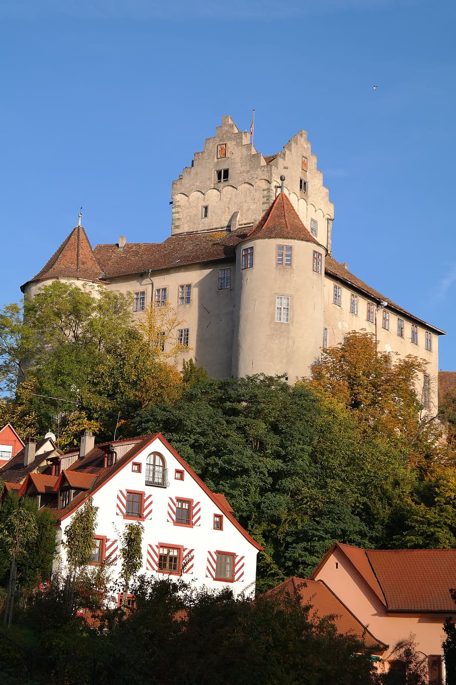 HD wallpaper: Burg Meersburg, Old Castle, elder, hillside castle ...