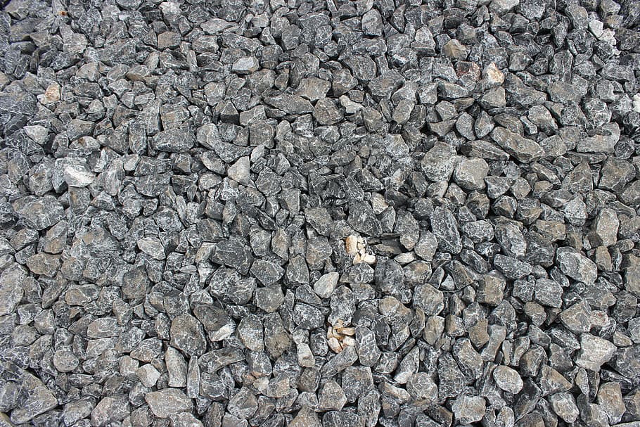 gray gravel lot, rock, ground, pattern, stone, natural, texture HD wallpaper