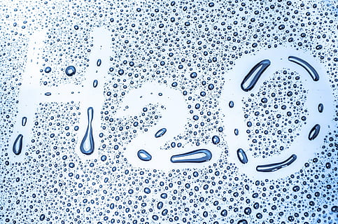 H20 water moist illustration, drop, splash, h2o, rain, dew HD wallpaper