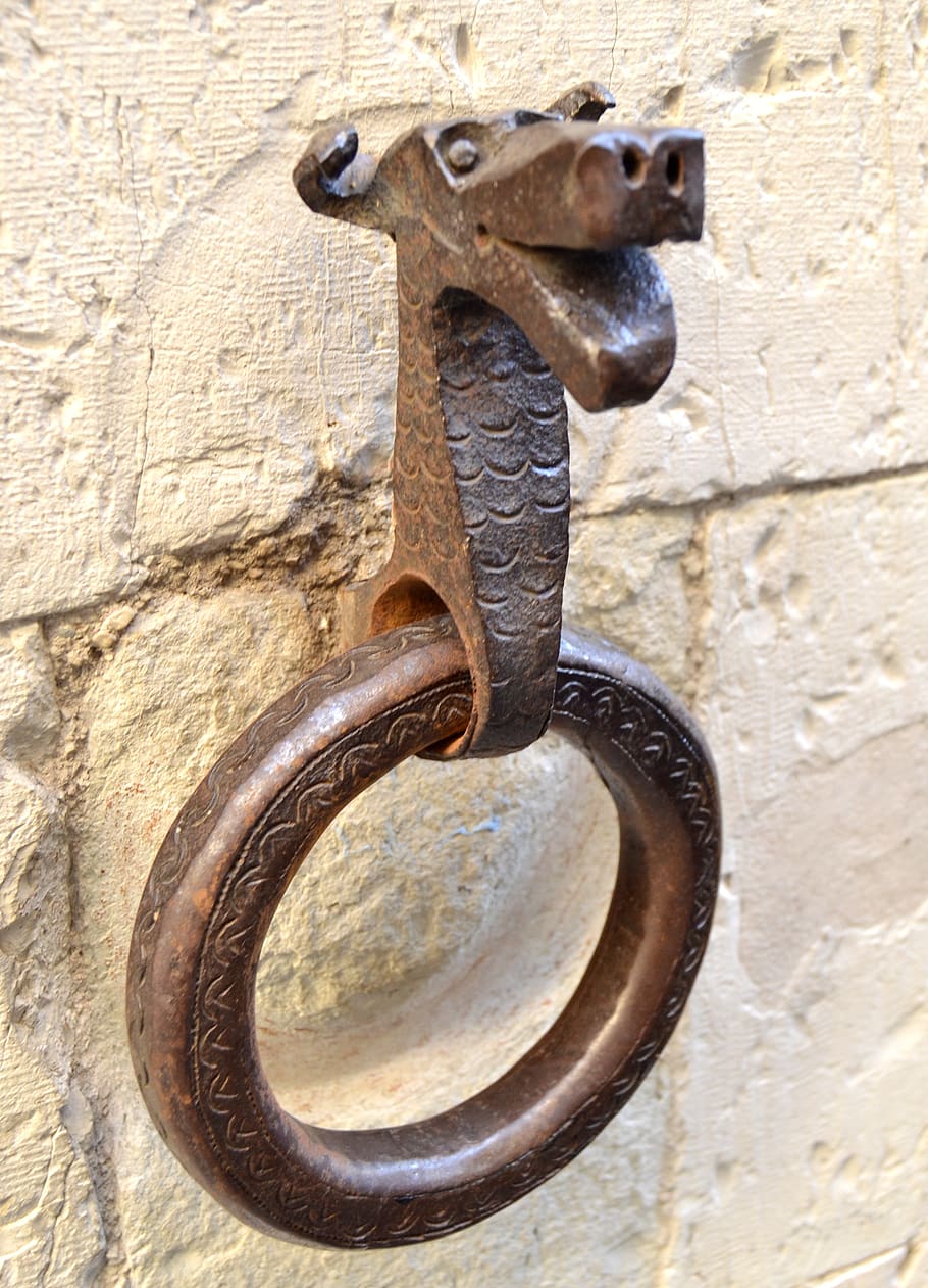 particular, wrought iron, architecture, old palace, gubbio