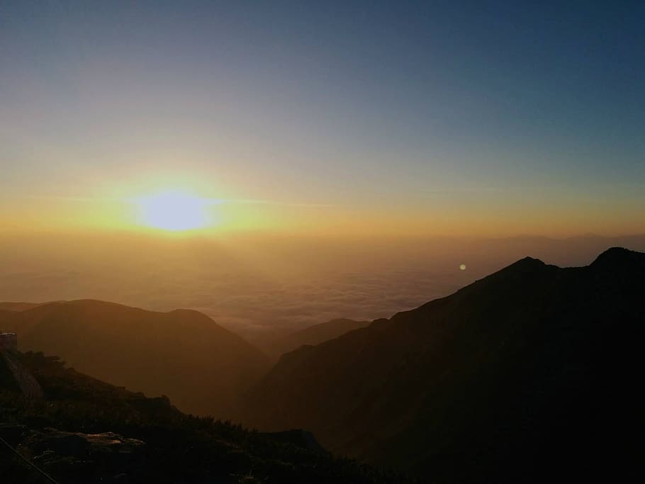sunset, alps, mountain, sky, beauty in nature, scenics - nature HD wallpaper