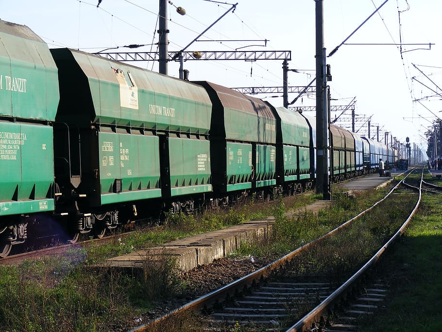 train, transportation, rail, freight, depot, railway, vehicle HD wallpaper