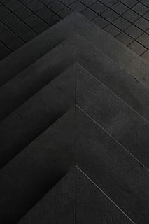aerial view photography of concrete step, gray staircase, line HD wallpaper