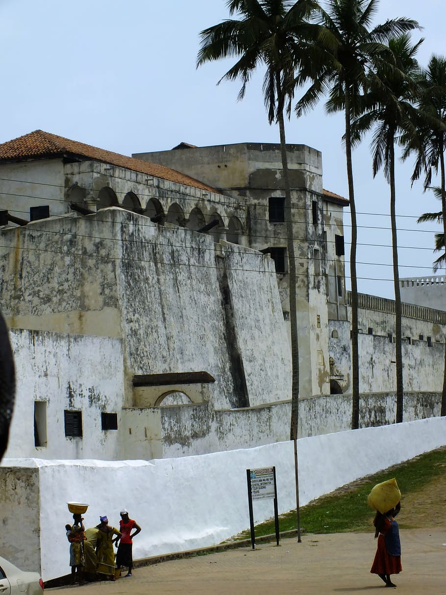 africa, african history, african monument, slave fortress, ghana, HD wallpaper