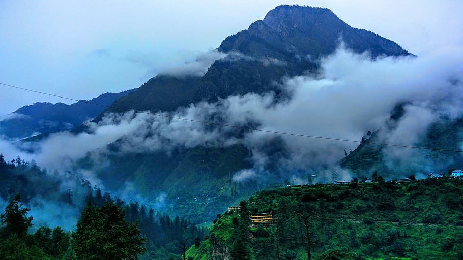 HD wallpaper: himachal, landscape, scenery, mountain, environment, fog,  tree | Wallpaper Flare