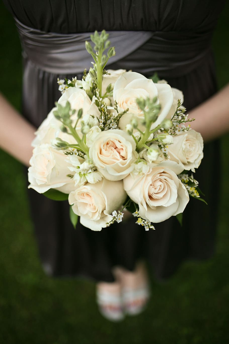Flower, Bouquet, Wedding, women, bride, love, holding, people HD wallpaper