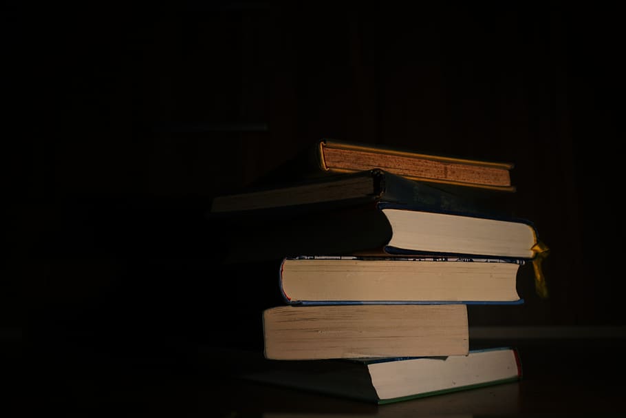 book stack, books, indoors, publication, no people, wood - material HD wallpaper