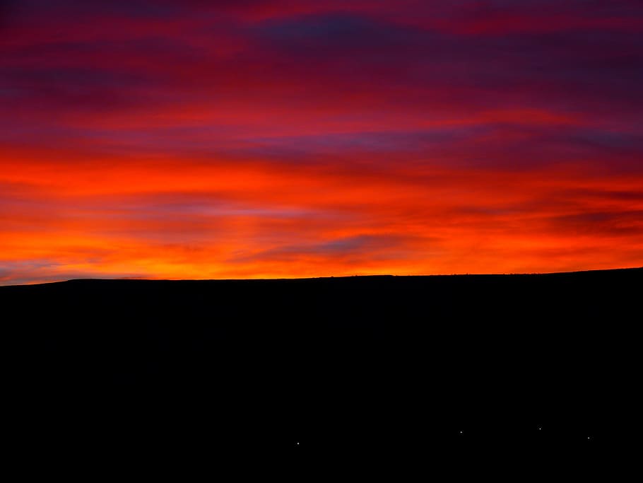 Sunrise, Cloud, Red, Orange, Mood, silhouette, sunset, nature HD wallpaper