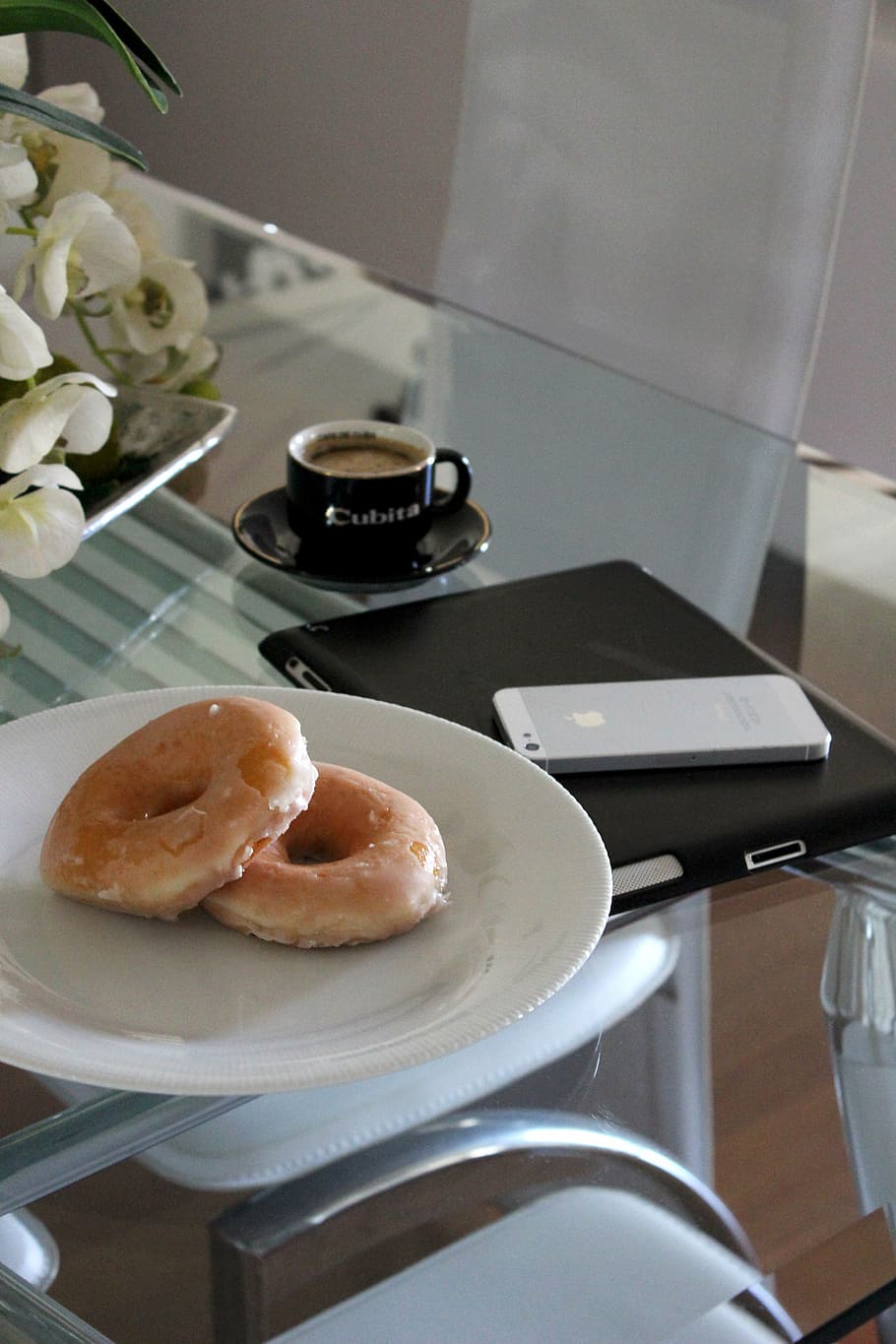 coffee, breakfast, drink, cafe, espresso, morning, table, caffeine HD wallpaper