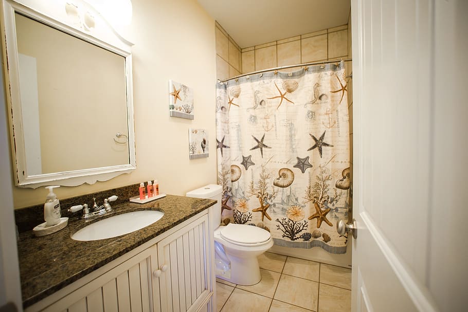 bath room, house, bathroom, sink, shower, domestic bathroom HD wallpaper