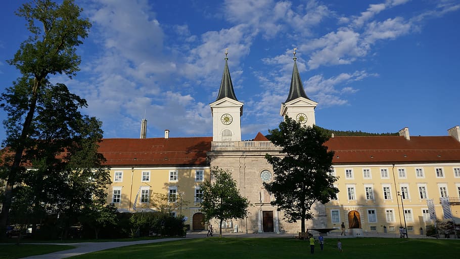monastery, tegernsee, building, architecture, church, resort HD wallpaper