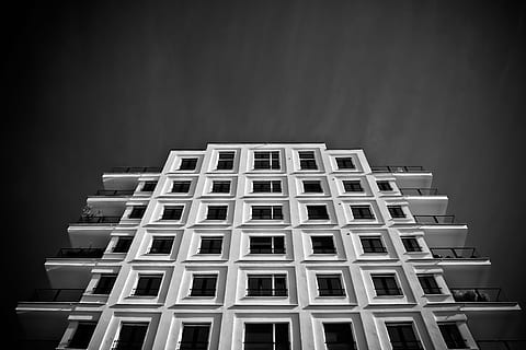 low angle view of building, architecture, live, facade, home HD wallpaper