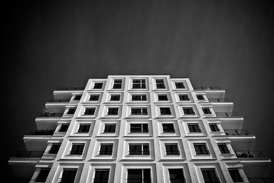 low angle view of building, architecture, live, facade, home HD wallpaper
