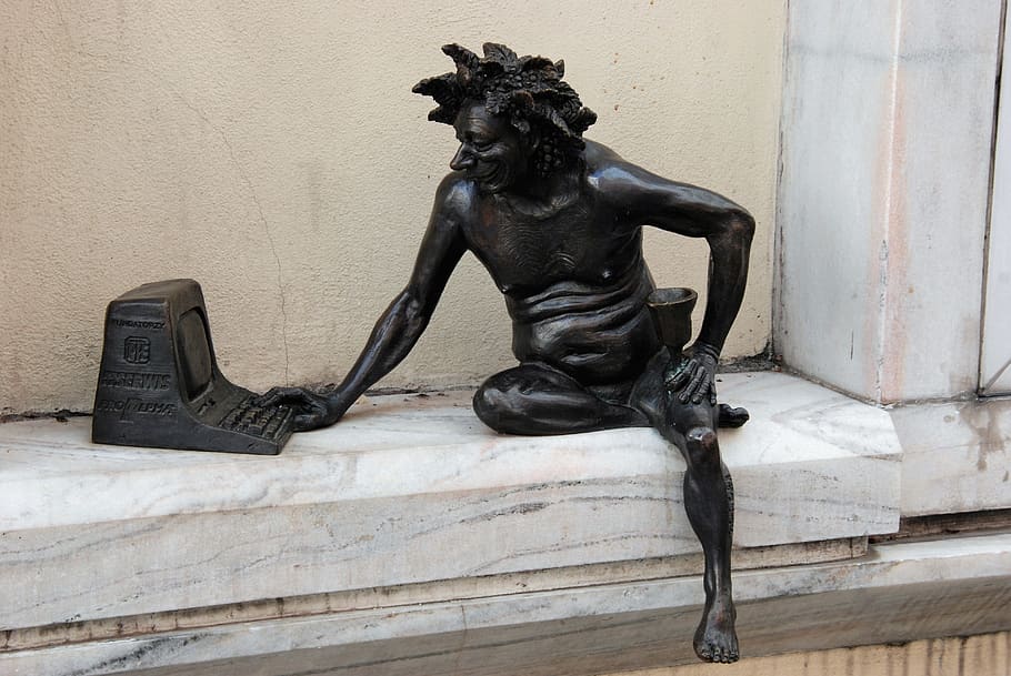 bacchus, image, brass, drink, drinking, wine, zielona gora HD wallpaper