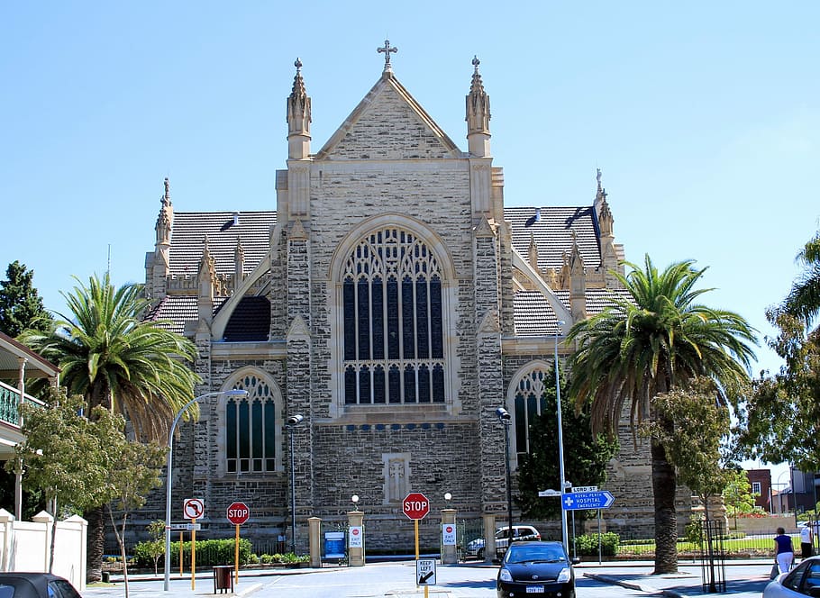 Cathedral, Church, St Mary'S, Perth, western australia, christian