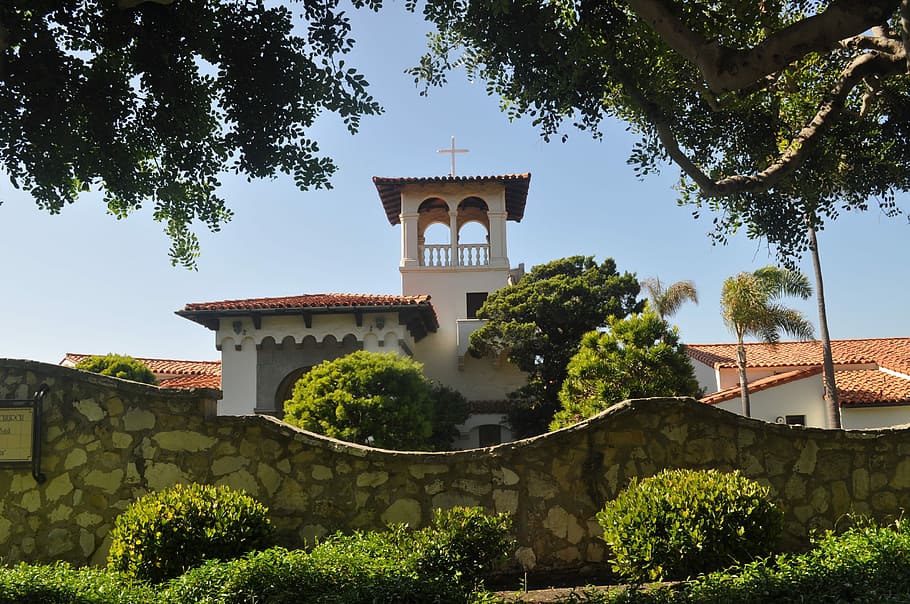 Church, Trees, Architecture, Building, landmark, religion, historic HD wallpaper