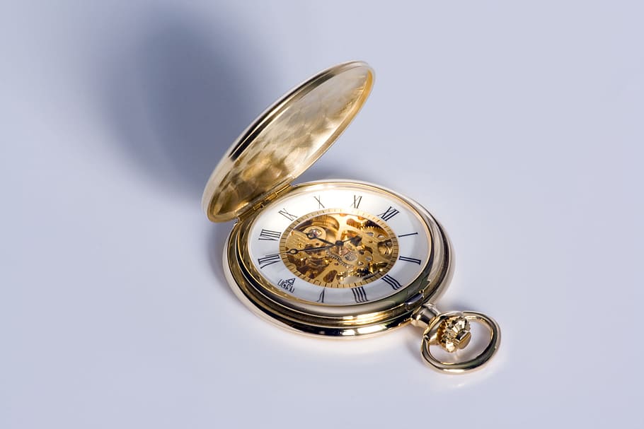 time, clock, jewel, pocket watch, studio shot, gold colored HD wallpaper