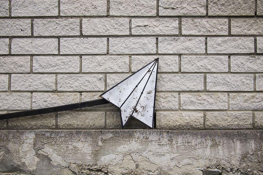 grey and black metal tool, gray concrete wall, graphic, brick HD wallpaper