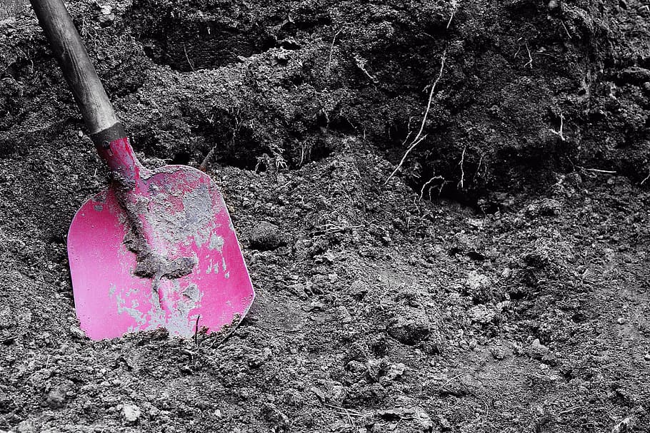 purple and gray shovel, Blade, Pokes, Fun, Sand, pokes fun at HD wallpaper