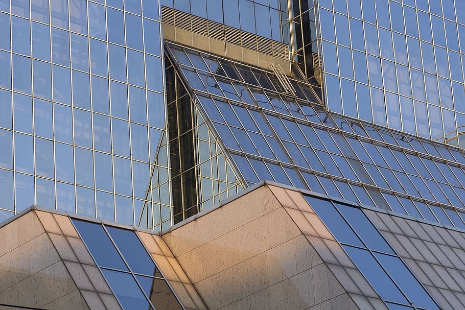 glass, building, windows, architecture, modern, business, office HD wallpaper
