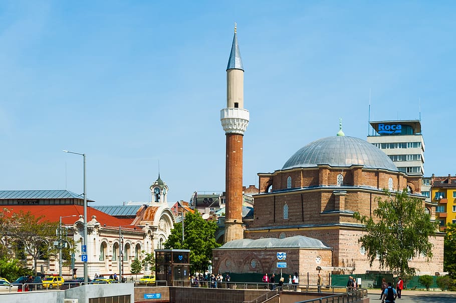 mosk, sofia, bulgaria, only active mosk, constantinople, byzantine HD wallpaper