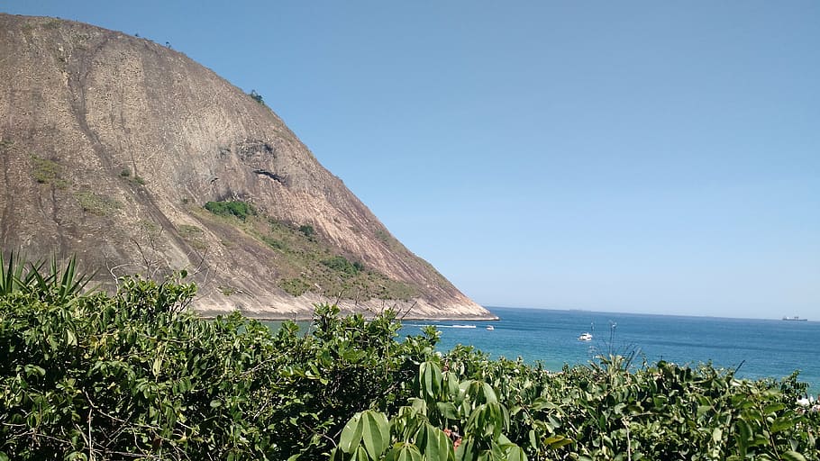 itacoatiara, beach, sol, mar, summer, water, sea, plant, sky HD wallpaper
