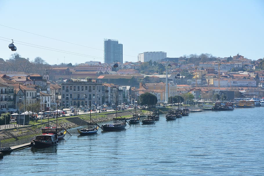 riverfront, porto, city, architecture, building exterior, built structure HD wallpaper