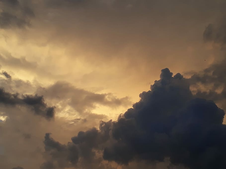 white clouds during daytime, weather, storm, outdoor, outside HD wallpaper