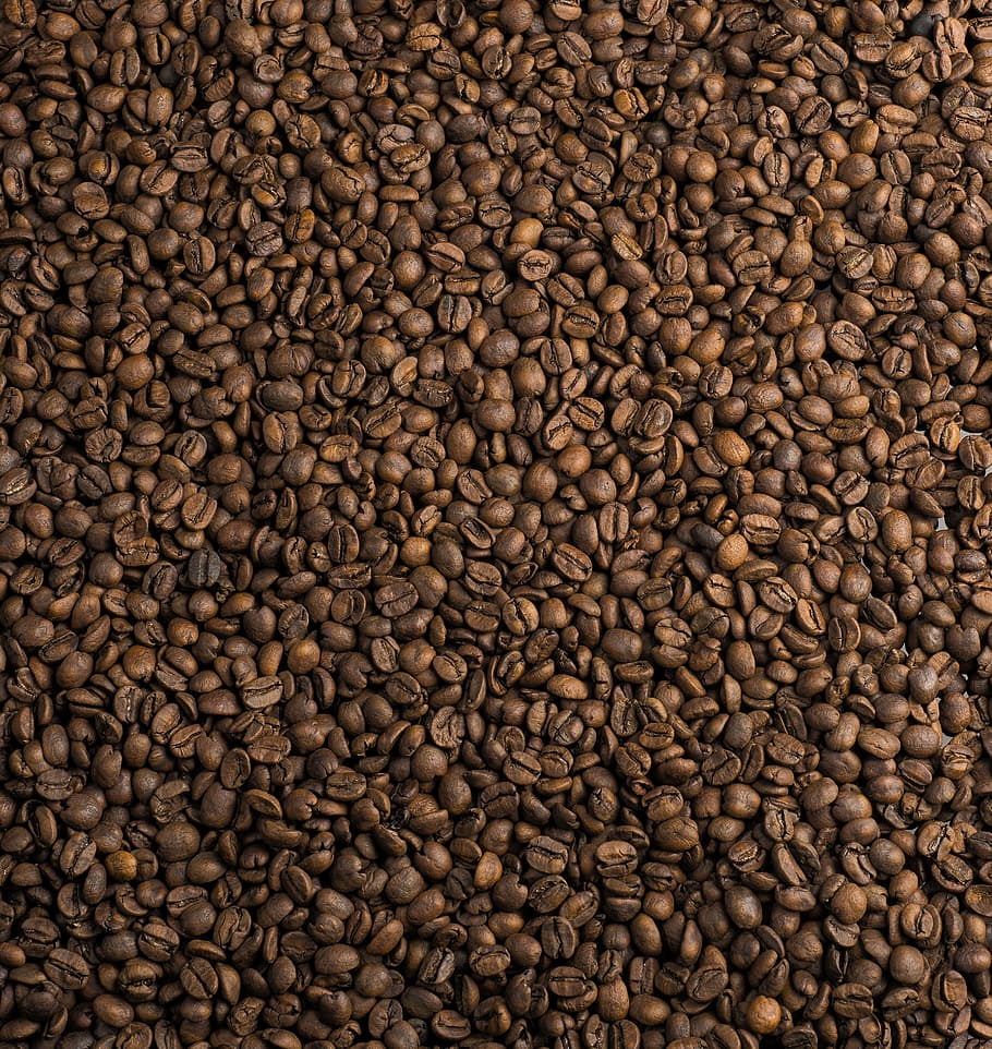 bunch of coffee beans, texture of coffee, full frame, food and drink, HD wallpaper
