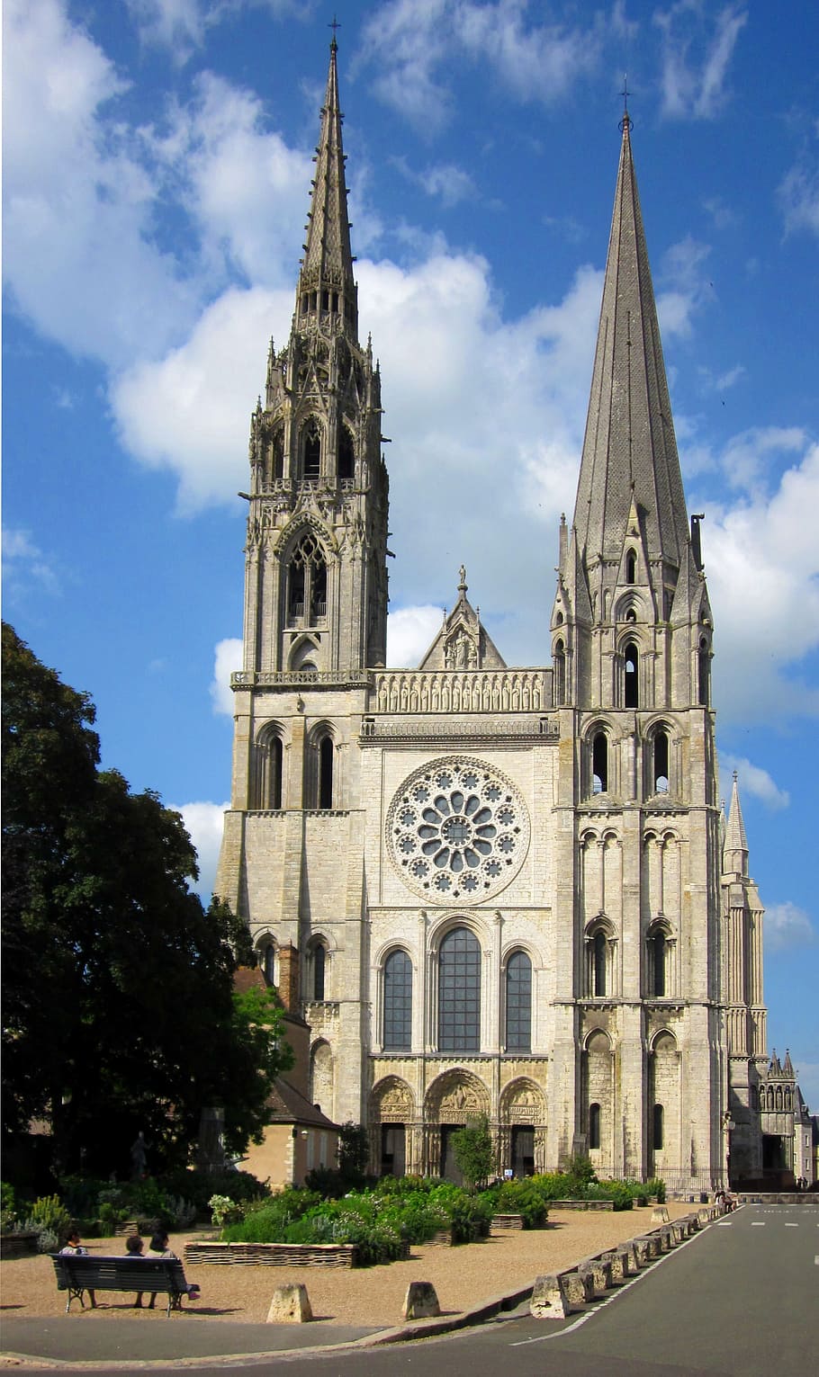 gray cathedral during day, chartres cathedral, medieval, france