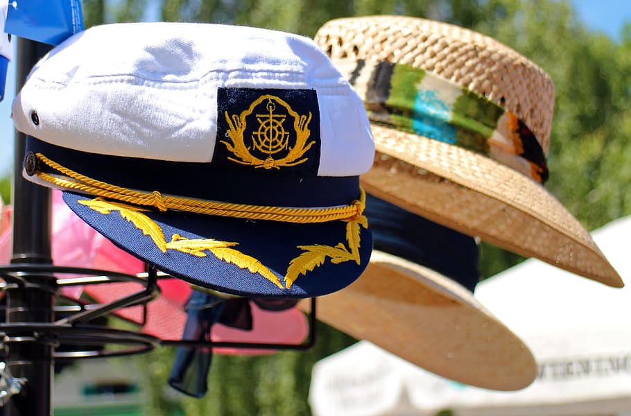 sun protection, cap, captain cap, hat, headwear, sun hat, clothing HD wallpaper