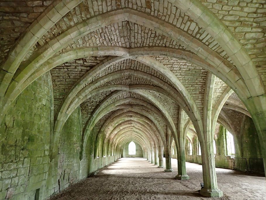 Gothic, Arches, Architecture, Old, stone, monastery, historic HD wallpaper