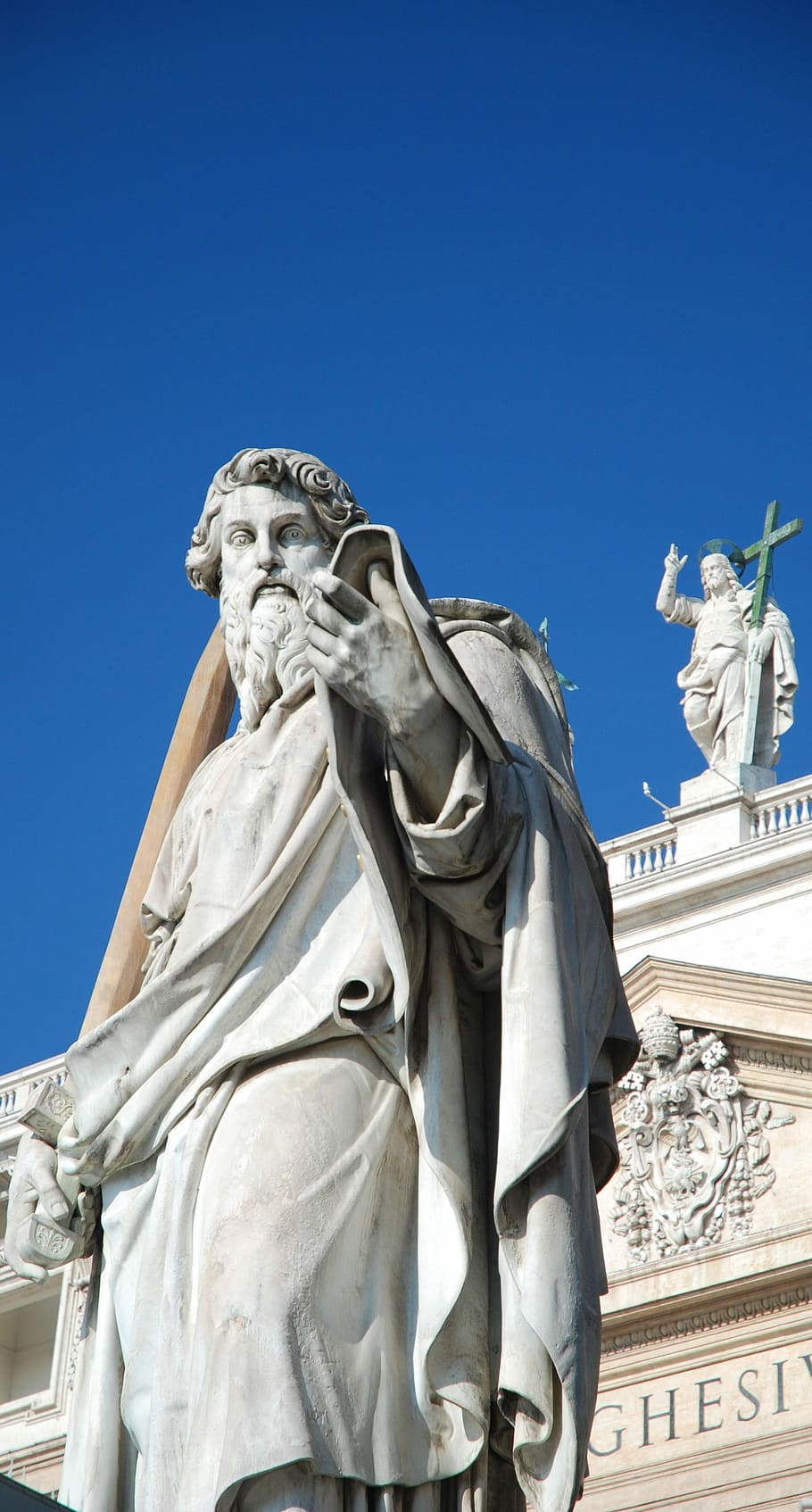 San Pietro, Rome, Monument, Vatican, st peter's basilica, statue, HD wallpaper