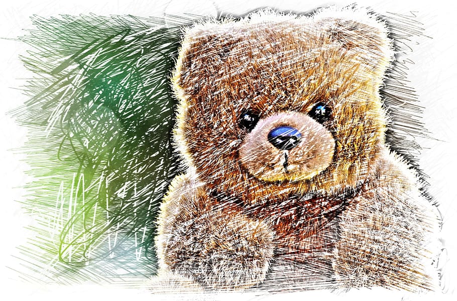How to Draw a Teddy Bear | Nil Tech - shop.nil-tech