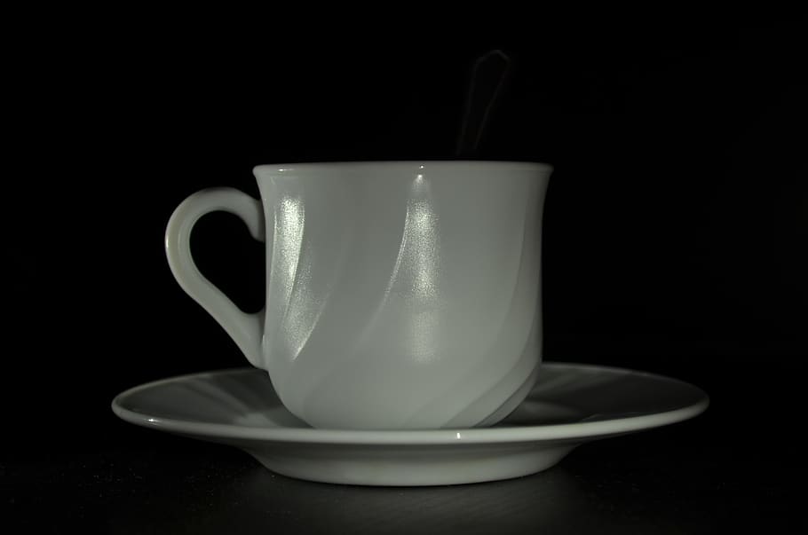 coffee, drink, cup, tableware, porcelain, mug, dark, background HD wallpaper