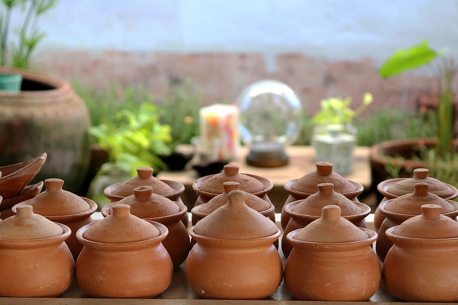 Clay, Crafts, Creativity, Pottery, art, baked clay, focus on foreground HD wallpaper
