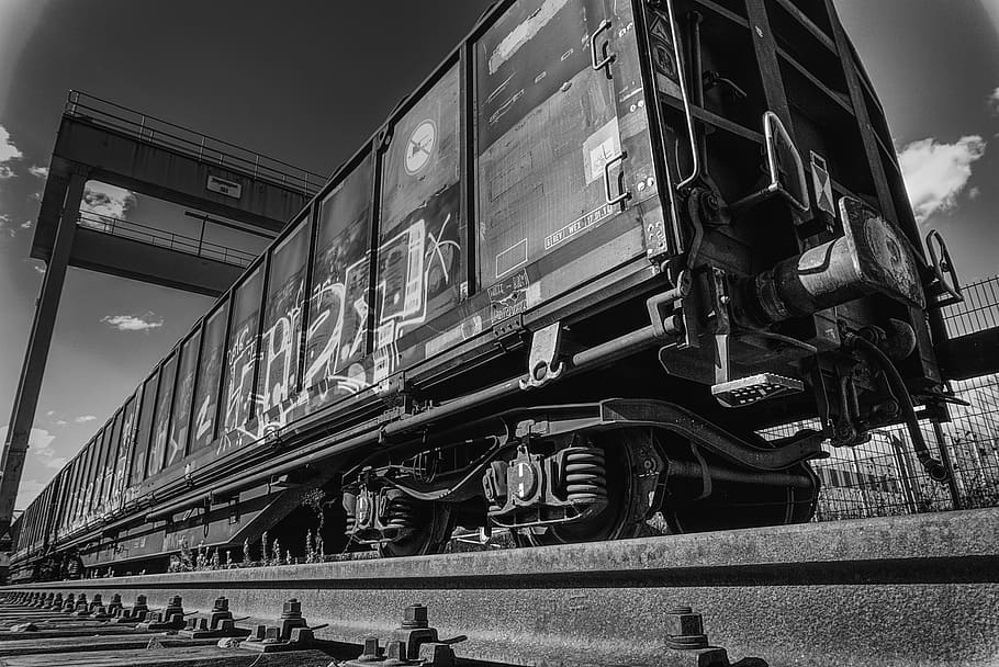 train, wagon, railway, seemed, track, rail traffic, railroad track HD wallpaper