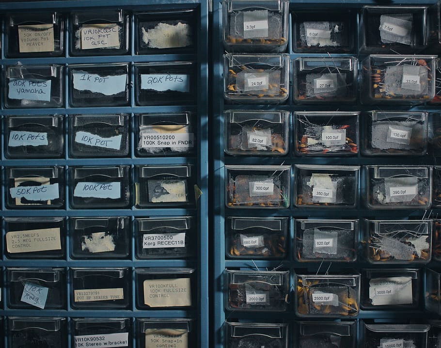 plastic organizer with labels, two poly bin organizers, organization, HD wallpaper