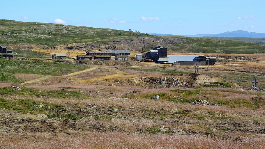 mine, copper, copper mine, storwartz, the old building, the complex of buildings HD wallpaper