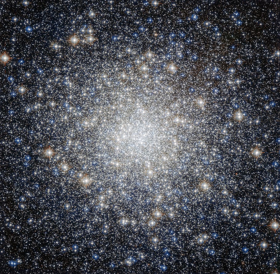 globular cluster, stars, messier 92, constellation hercules, HD wallpaper