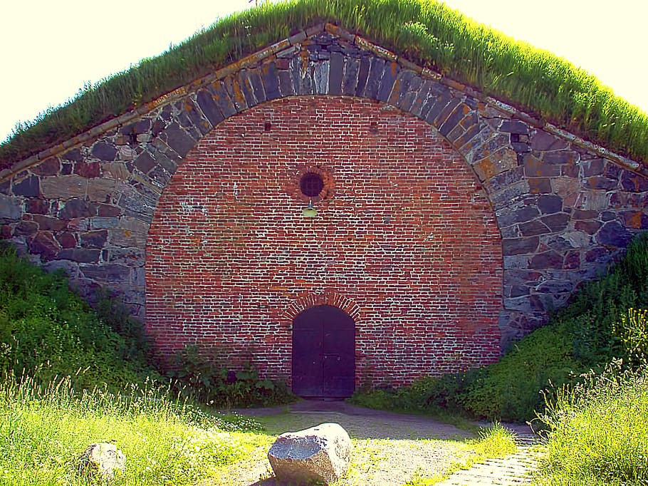 storehouse, storage, old, sunny, suomenlinna, helsinki, finnish HD wallpaper