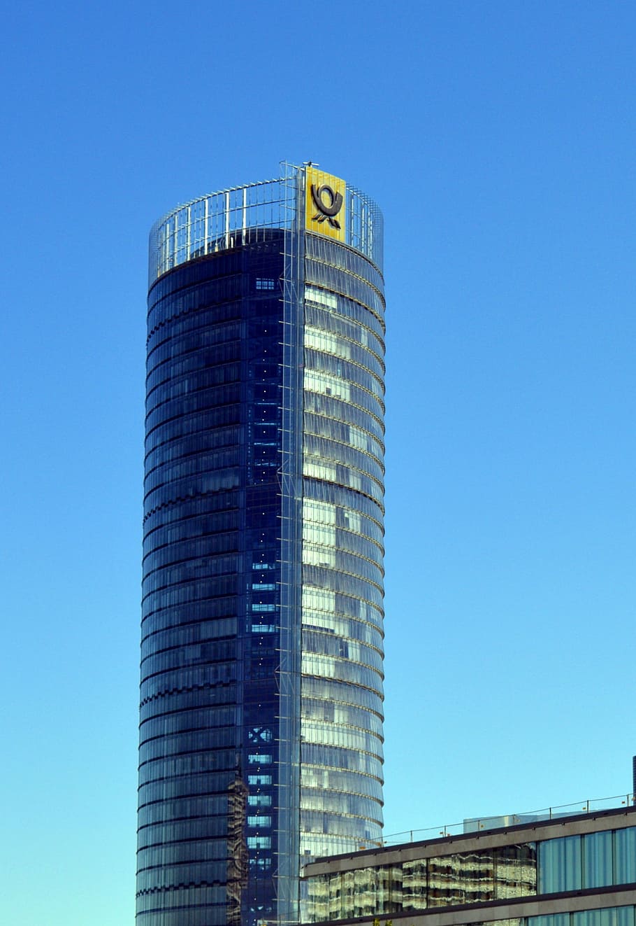skyscraper, posttower, telecom tower, communication, building HD wallpaper